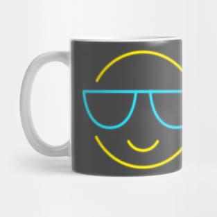 80's Gift 80s Retro Neon Sign Emoji Mug